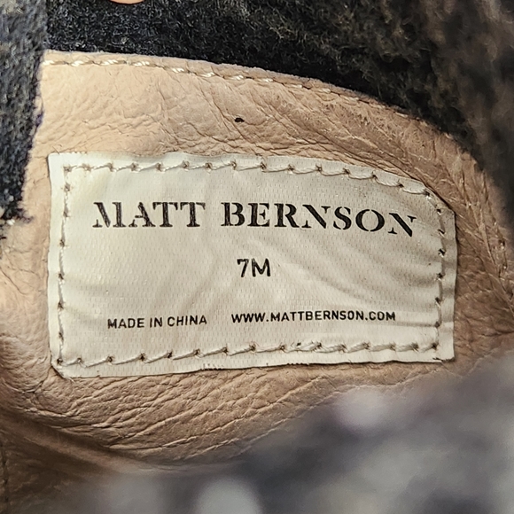 Matt Bernson Tundra Element Charcoal Shearling Size 7 Boots - Picture 9 of 12